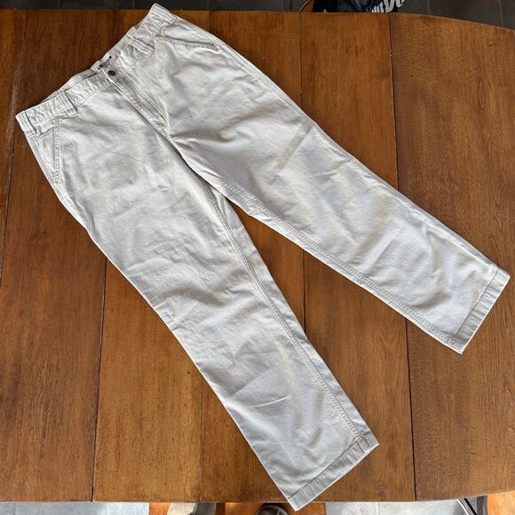 Carhartt Rugged Flex Relaxed Fit Canvas Work Pants Tan Khaki Mens 36x32 Workwear - Picture 5 of 14